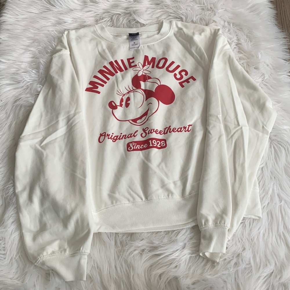 *Disney Minnie Mouse Original Sweetheart  Crewneck Sweatshirt